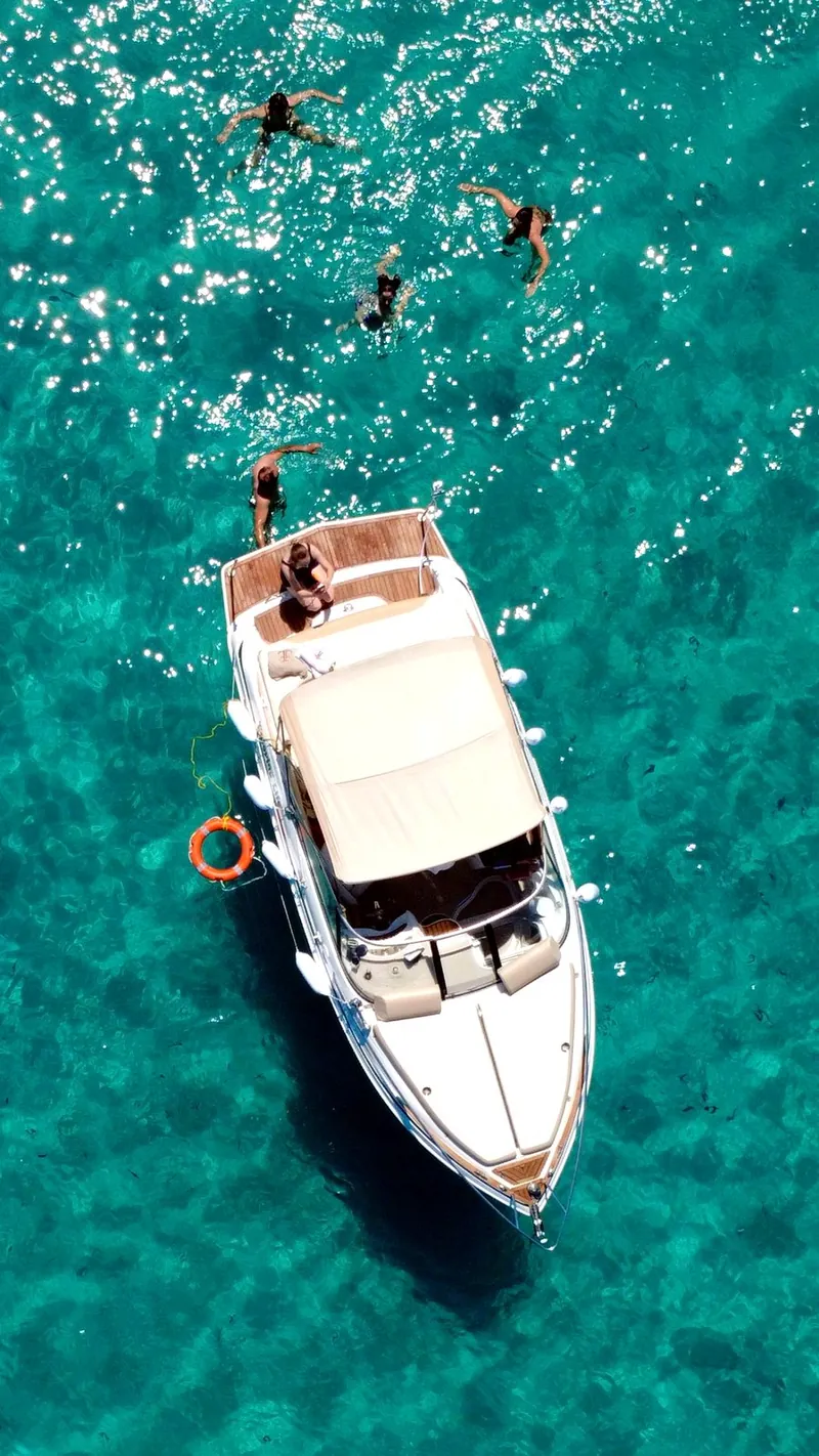 Exploring sea caves during a private boat tour in Otranto